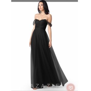 NWOT Azazie Valeria- Black Bridesmaids Dress